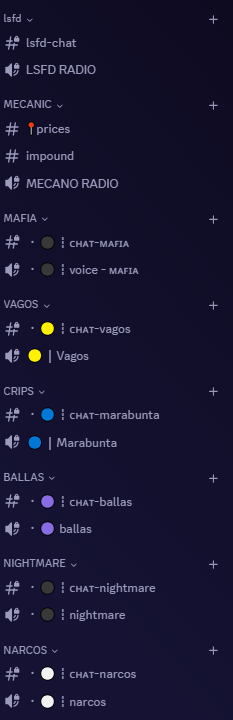 Horizon Roleplay — Factions & Radios
